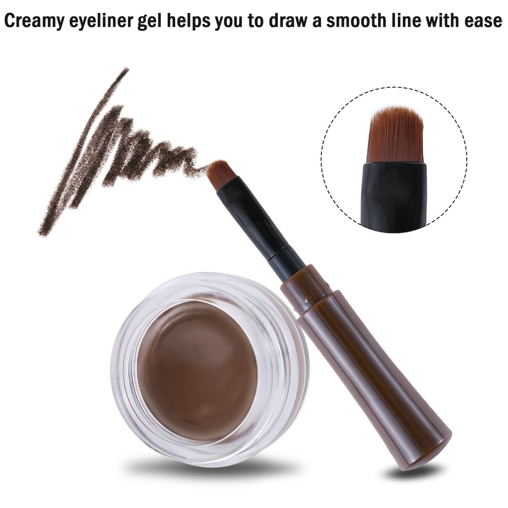 Boobeen Gel Eyeliner Waterproof High Pigment Eye (Dark Brown)