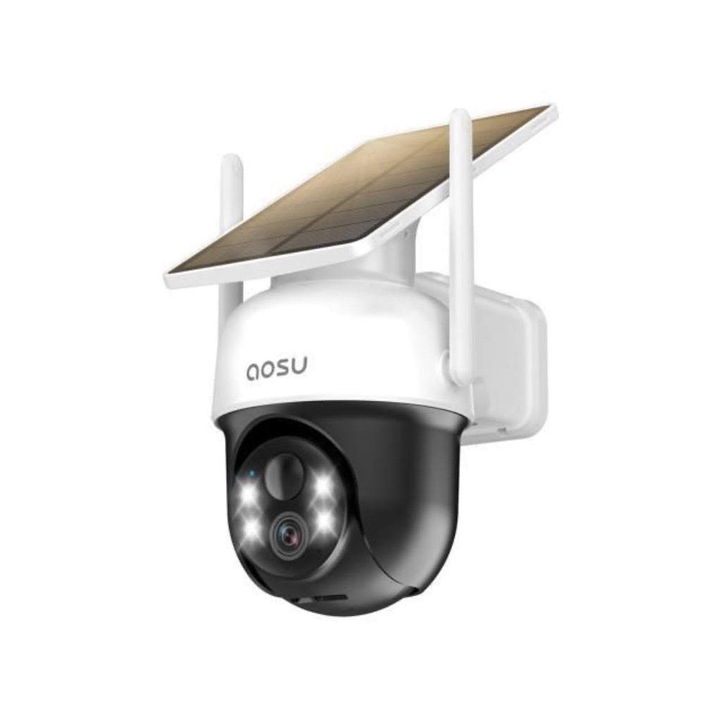 Solar Panel Built-in Outdoor PTZ Camera-3MP Colorful Night Vision PTZ Security Camera with Unlimited Power Supply