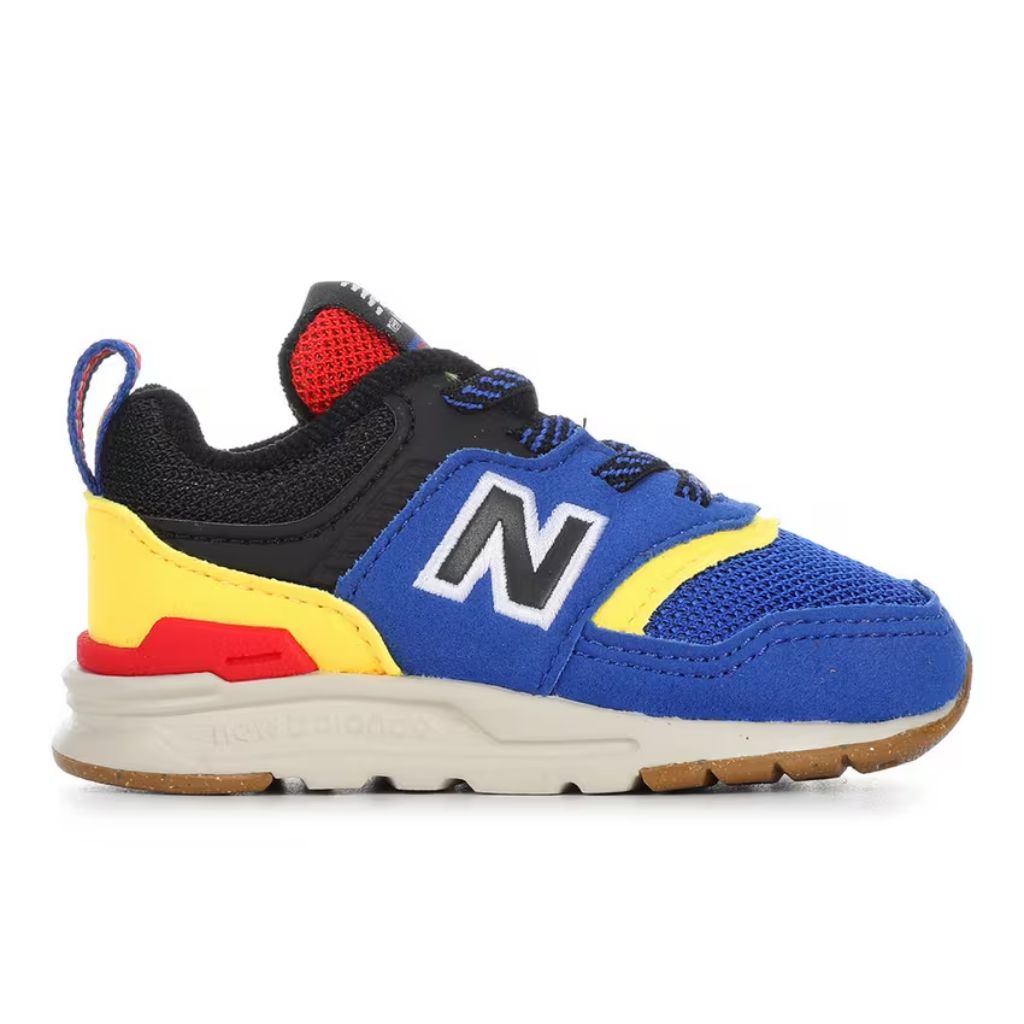 New Balance Toddler 997H V1 Bungee Sneaker, Team Royal/Black/Egg Yolk - size 7