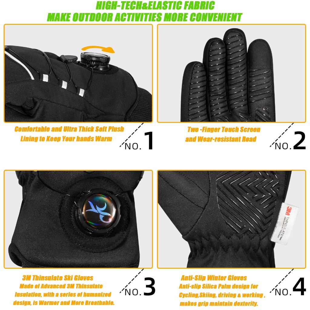 M8K9 Winter Gloves for Adults - L