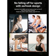 SIVGA SO1 Open Ear Bluetooth Ear Hook Headphones with Digital Display Charging Case (White)