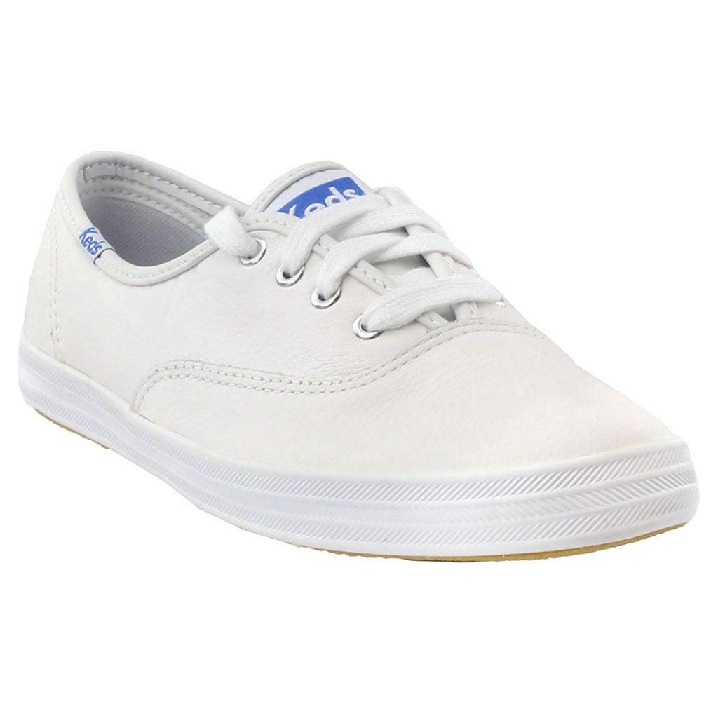 SZ 8.5, Keds Women's Champion Original Leather Lace-Up Sneaker | White Leather