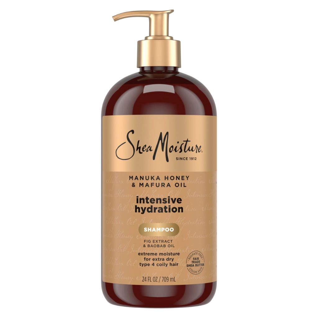 Shea Moisture Intensive Hydration Shampoo Manuka Honey & Mafura Oil, Sulfate-Free, 24 oz