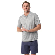 BASS Outdoor Men's Short Sleeve Textured Polo - Quarry/Jacquard Camo, Size Medium