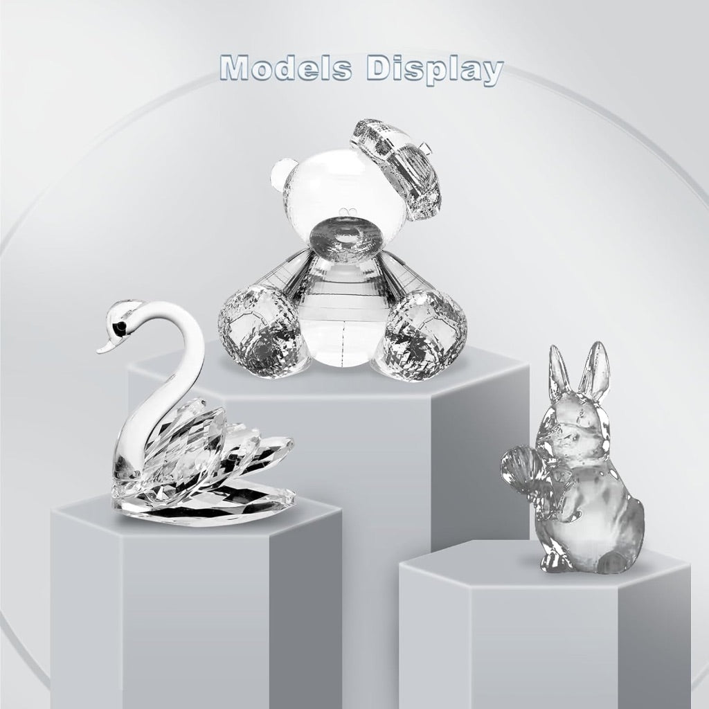 YOUSU High Transparency 3D Printer Resin, Non-Yellowing, Ultra Clear 405nm UV Resin for LCD/DLP/SLA - Clear (2.2 lbs)