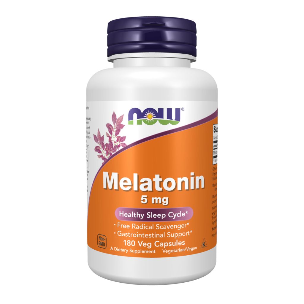 NOW Foods Supplements, Melatonin 5 mg, 180 Count (Pack of 1)