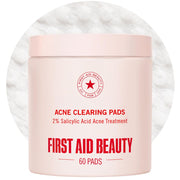 First Aid Beauty Acne Pads for Face, 2% Salicylic Acid Pads Treat Without Drying (60ct)