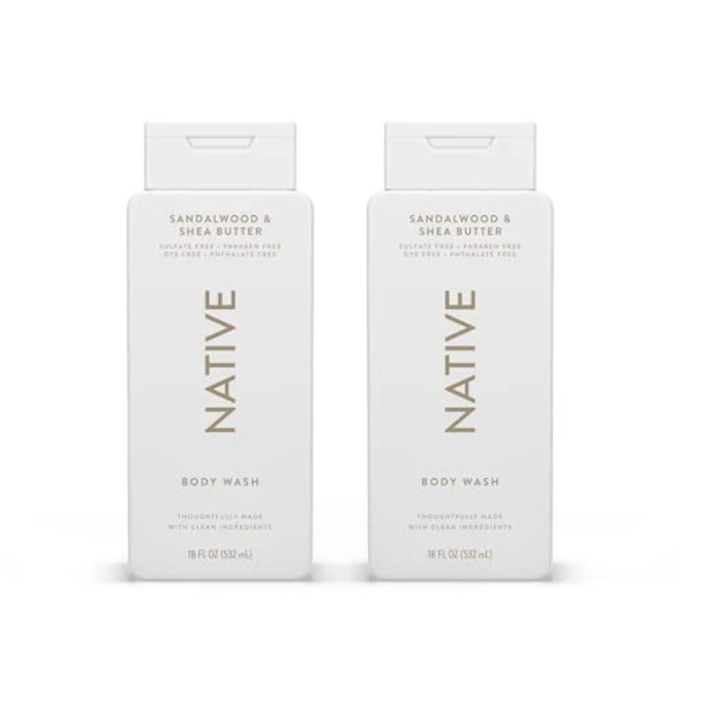 Native Body Wash - Sandalwood & Shea Butter, 18 fl. oz. (2 Pack)