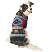 SZ XS, Chilly Dog Black Southwest Dog Sweater