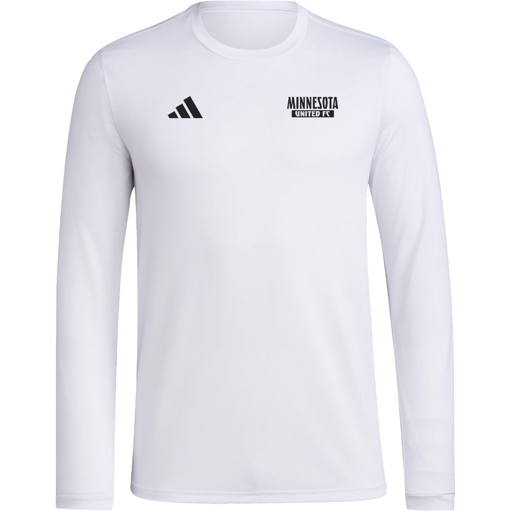 adidas Mens Minnesota United FC Pre-Game Long Sleeve T-Shirt - Large