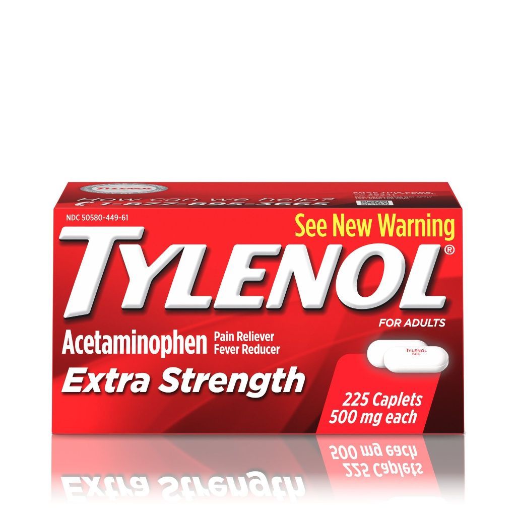 Tylenol Extra Strength Caplets with 500mg Acetaminophen - 225ct