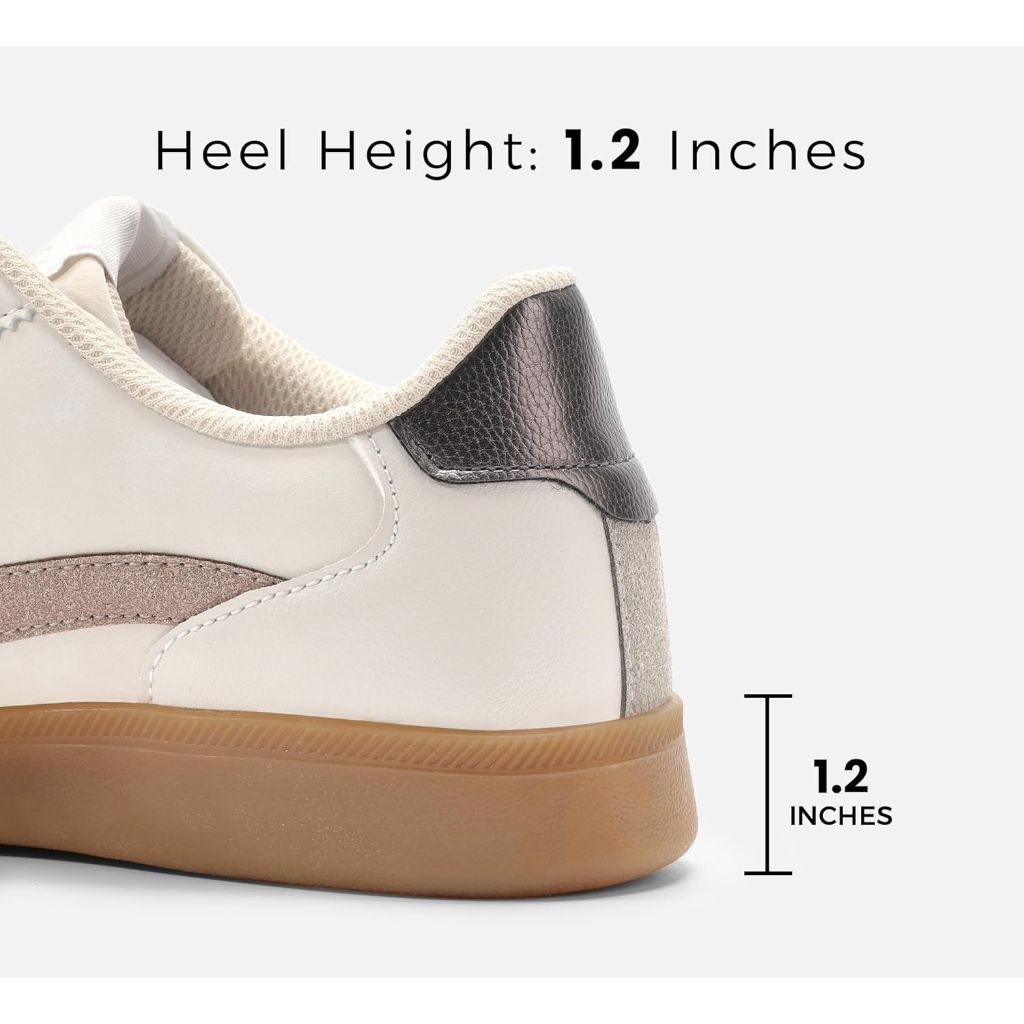 LUCKY STEP Women's Retro Fashion Sneakers, 7M