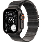 Apple Watch Ultra 3 GPS + Cellular 49mm Black Titanium Case With Black Titanium Milanese Loop (Large)