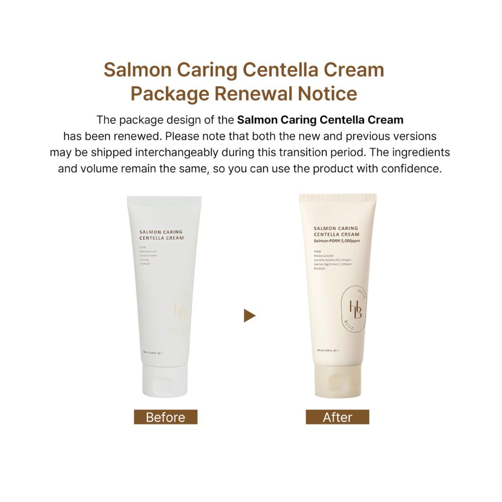 HEVEBLUE Salmon Caring Centella Cream - 100mL