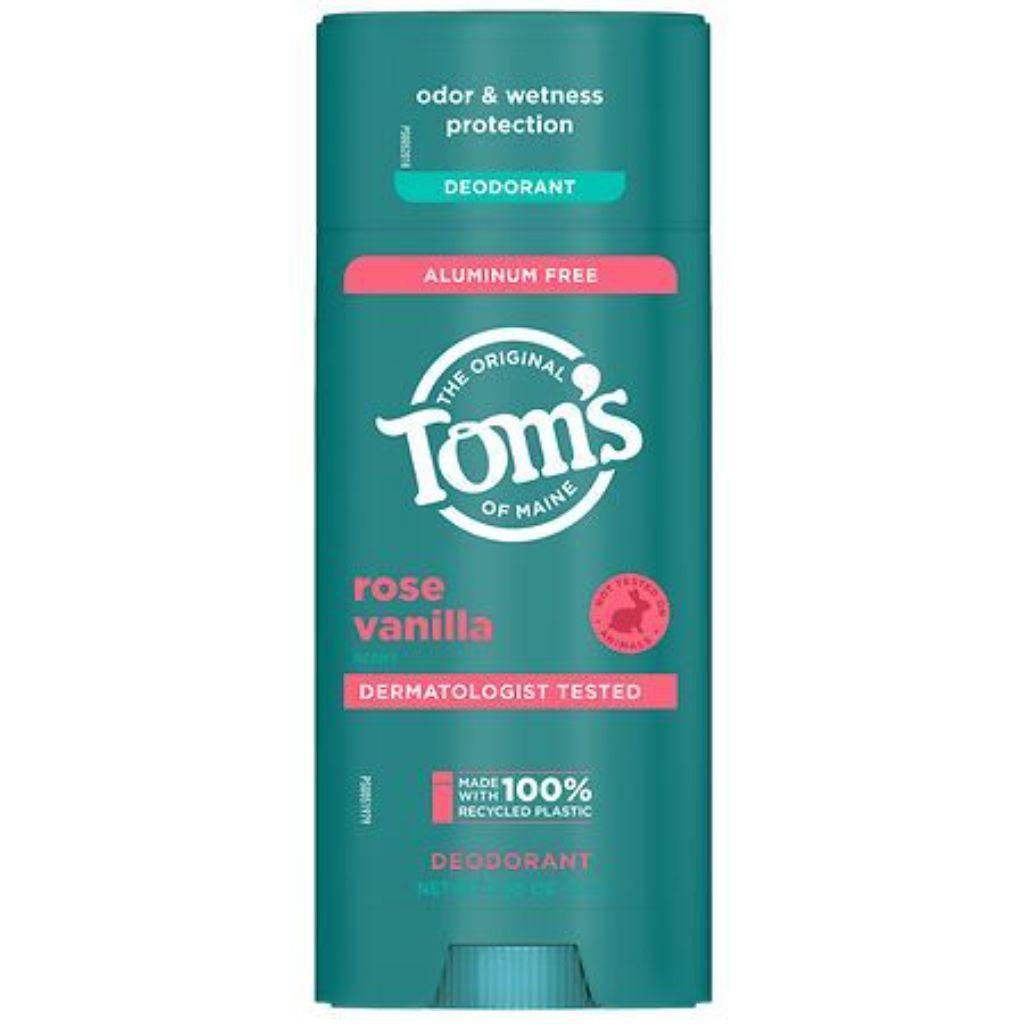 Tom s Of Maine Deodorant & Antiperspirant-Aluminum-Free Rose Vanilla 3.25 oz Stick