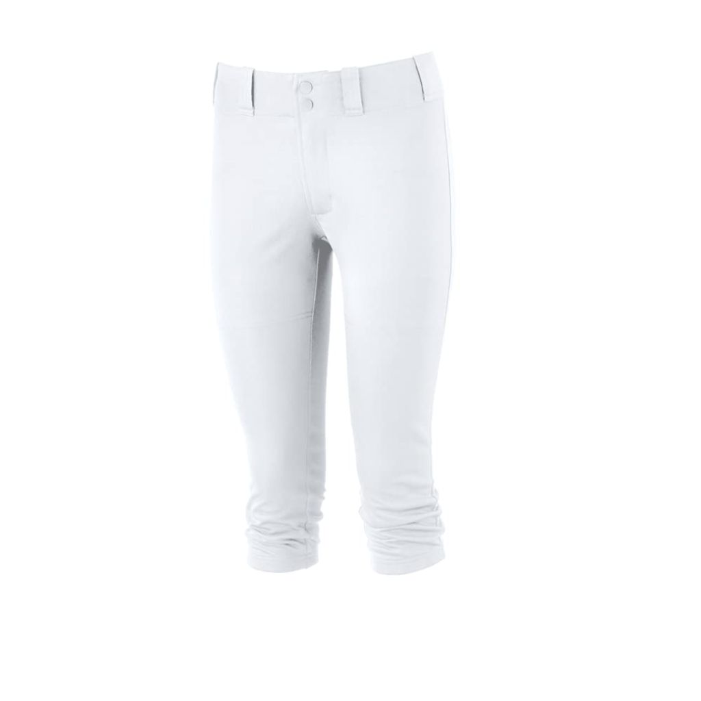 Mizuno Womens Prospect Softball Pant, White, Small US