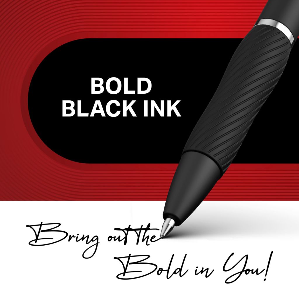 Sharpie S-Gel Pens, Bold Point (1.0mm), Black Gel Ink, 12 Count