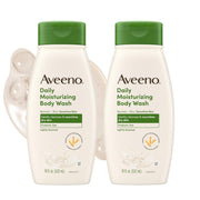 Aveeno Daily Moisturizing Body Wash Cleanser & Shaving Gel for Adults, 18 fl. Oz, Pack of 2