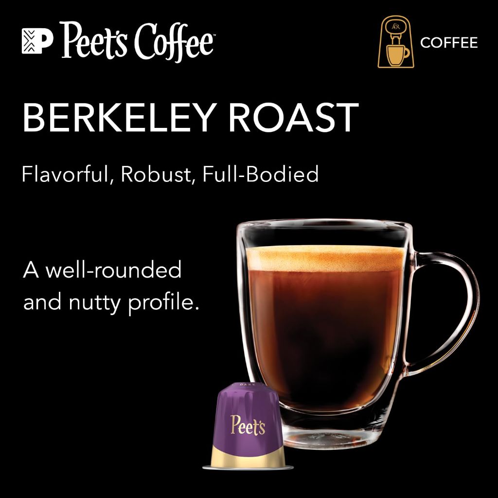 L'OR Barista Coffee Pods, 10 Count Peet's Berkeley  (Pack of 1)