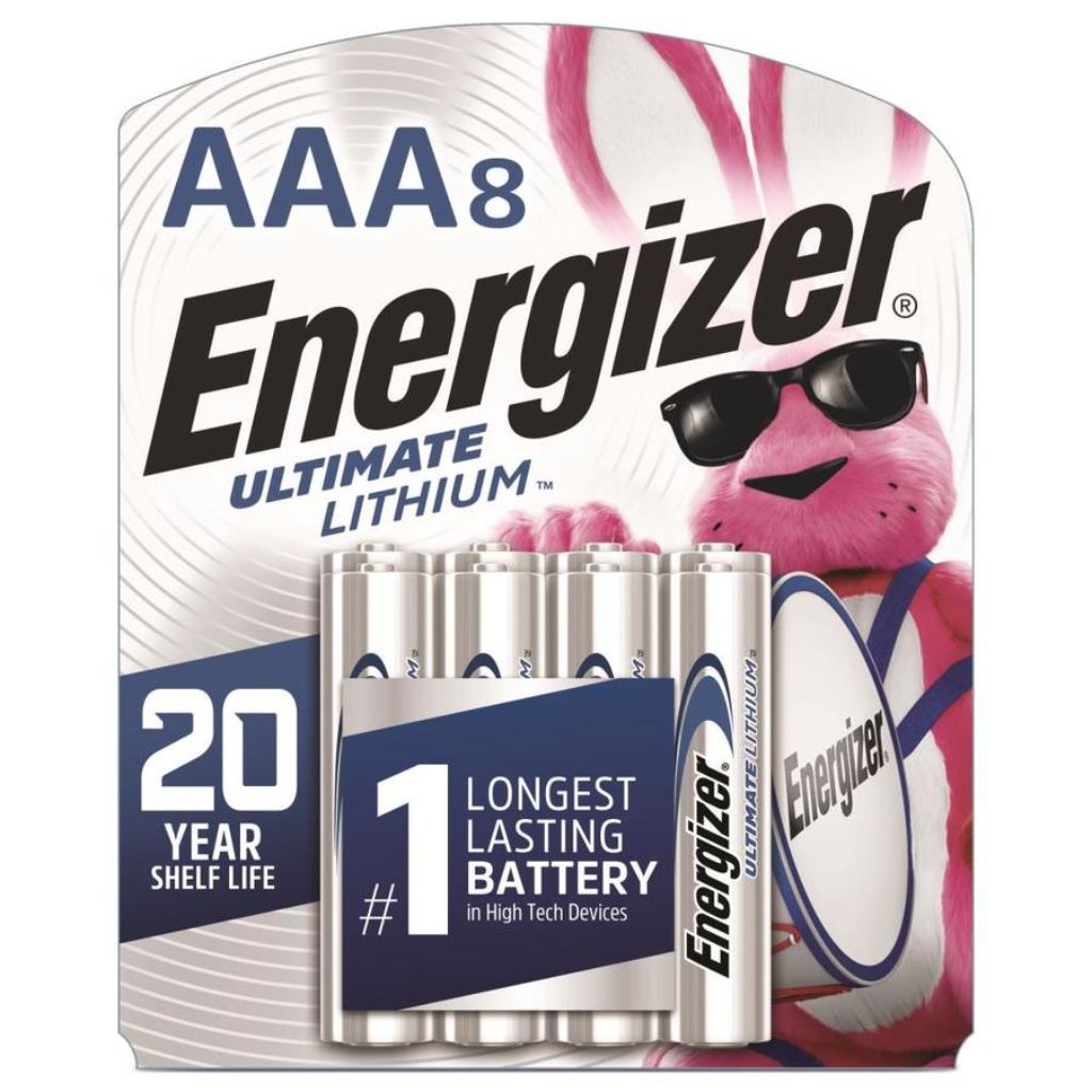 Energizer Ultimate Lithium AAA Batteries (8-Pack)