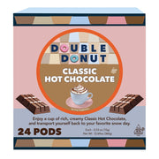 Double Donut Hot Chocolate Pods for Keurig K-Cup Brewers, Classic Cocoa, 24 Count