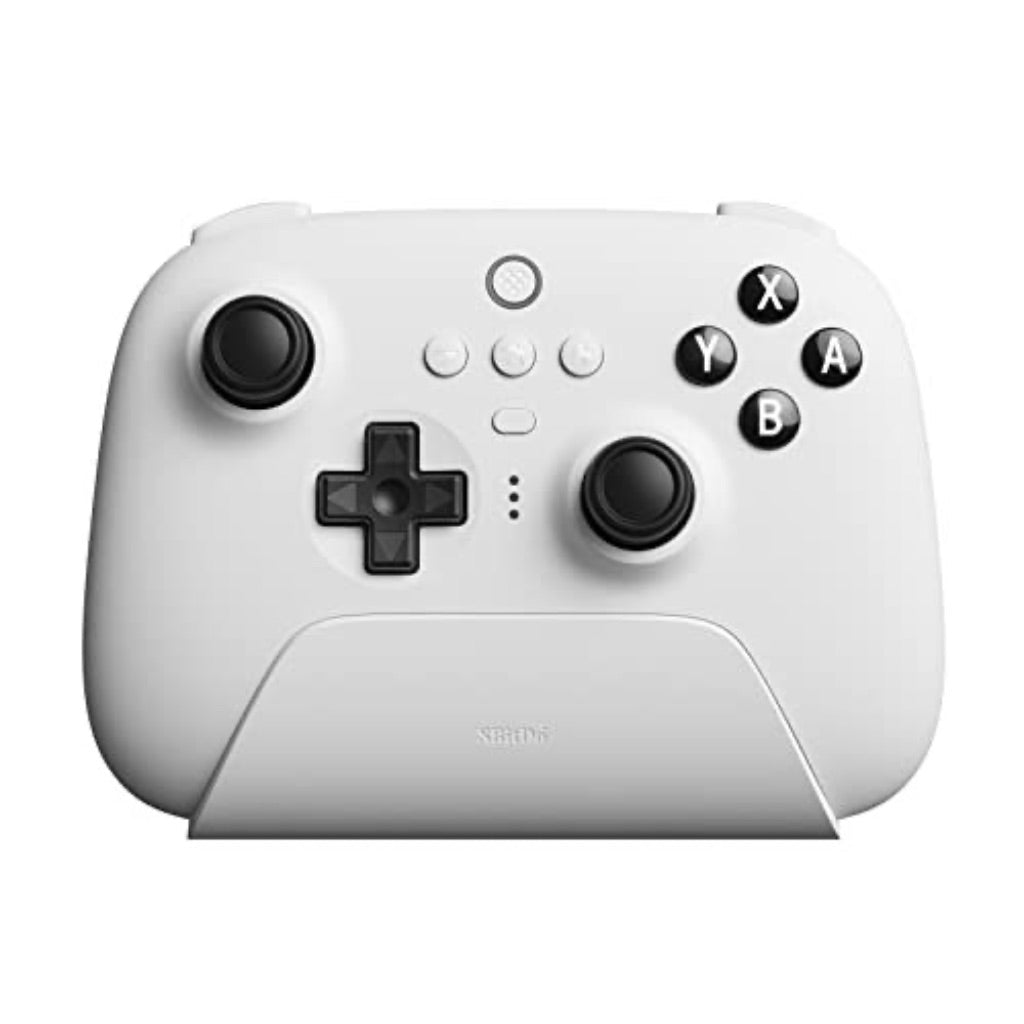 8BitDo Ultimate Bluetooth Controller with Charging Dock for Nintendo Switch, Windows (White)