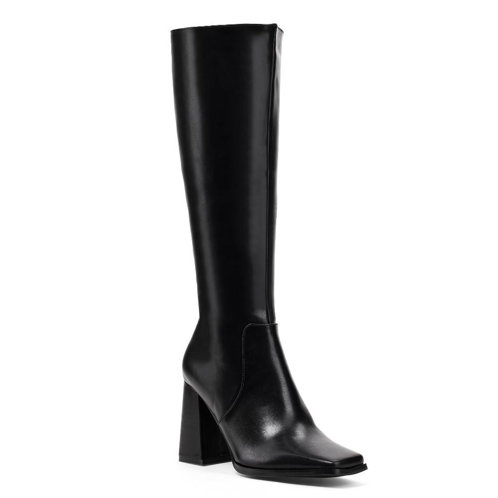 Elisabet Tang Casual Classic Knee-High Long Boots, Black - size 9
