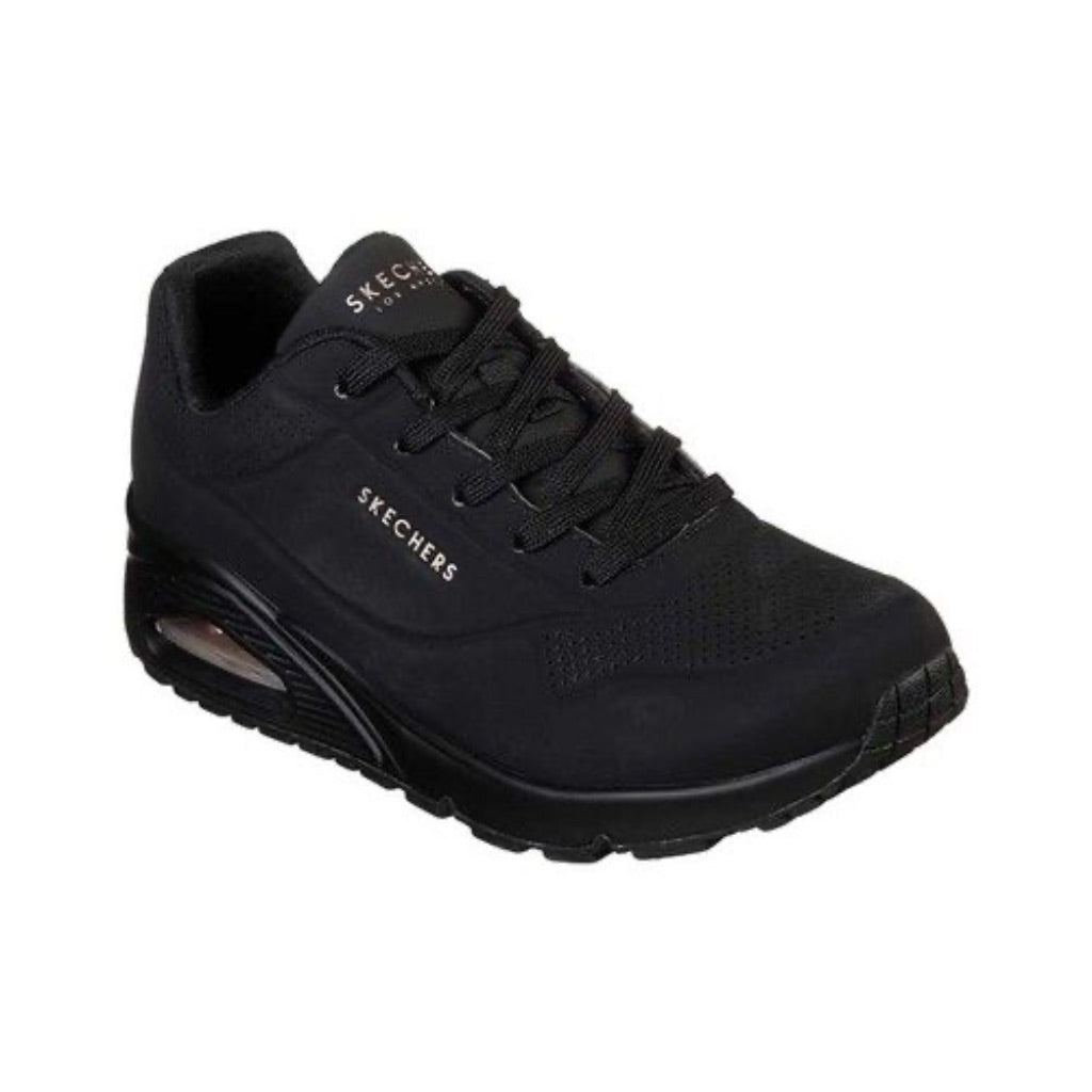 Skechers Women's Uno Stand On Air Sneaker, Black/Black - Size 8.5 Wide