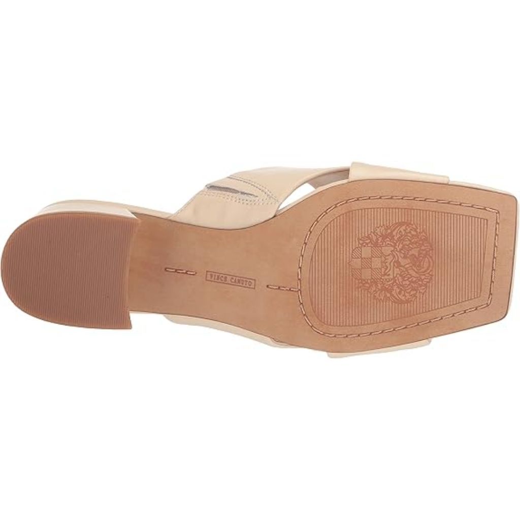 Vince Camuto Women's Seedanta Block Heel Sandal - Warm Vanilla - Size 6