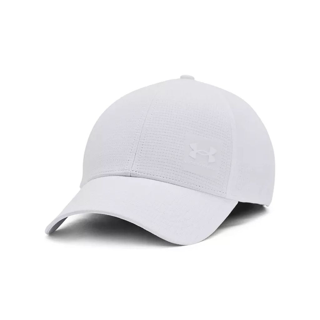 Under Armour Stretch Fit ArmourVent Golf Cap, White - size S/M