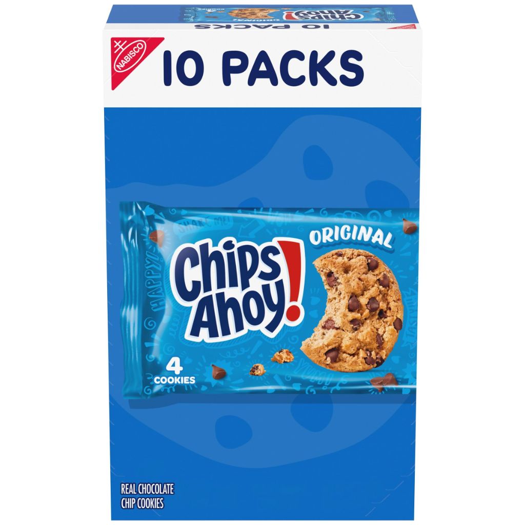 CHIPS AHOY! Original Chocolate Chip Cookies, 10 Snack Pack