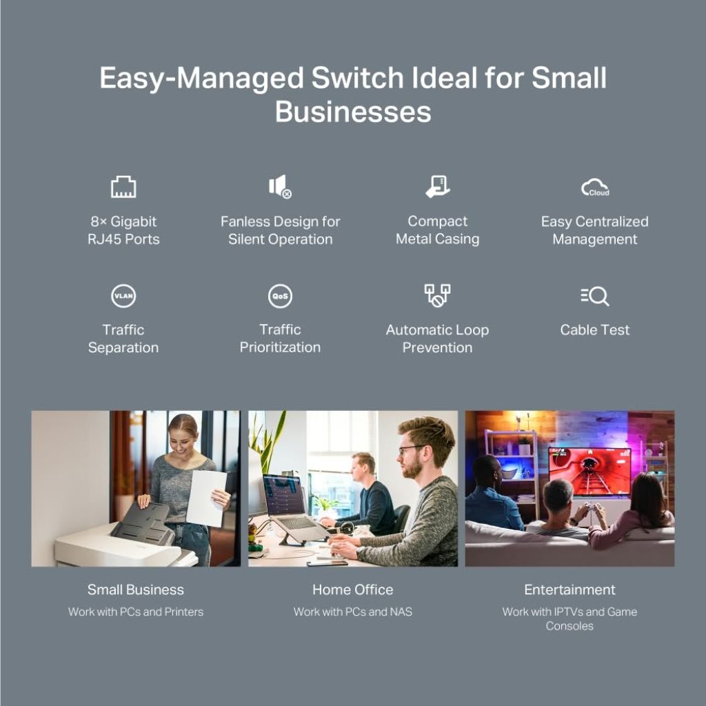 TP-Link 8-Port Gigabit Easy Managed Switch (TL-SG208E)