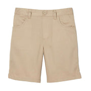 French Toast Girls' Pull-On Twill Short - Khaki, 12.5 Plus