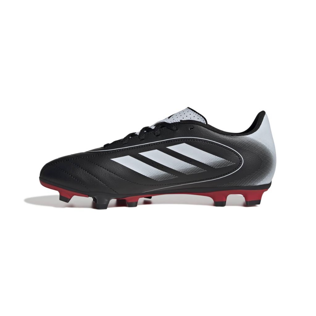 SZ 9, Adidas Unisex-Adult Goletto IX Firm Ground/Multi Ground Soccer, Black/White/Better Scarlet