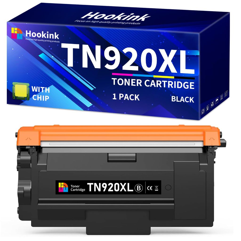 Hookink TN920XL Toner (with Chip) Compatible with TN920 TN920XL TN920UXXL TN920XXL for HL-L6210DW HL-L6210DWT HL-L6310DW HL-L5210DW HL-L5215DW HL-L5210DN MFC-L6810DW (1 Black)