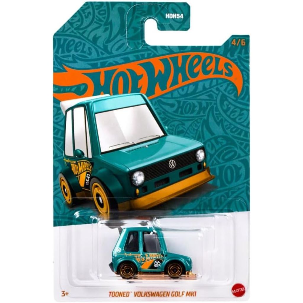 Hot Wheels Pearl and Chrome Tooned Volkswagen Golf MK1