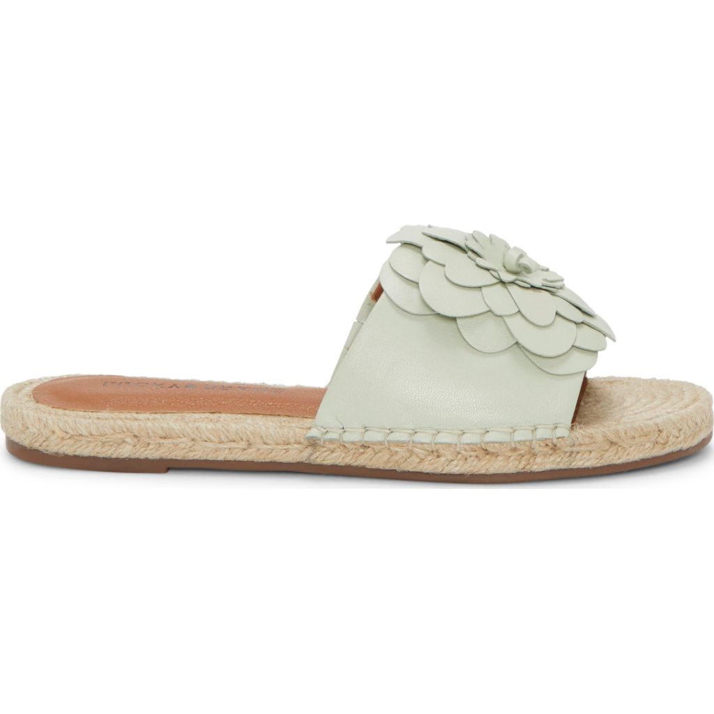 Lucky Brand Biricha Floral Flat Sandal, Peppermint - size 10M