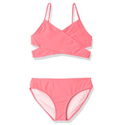 SZ 16, Kanu Surf- Solid Wrap Around Bikini-Pink