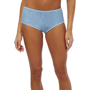 WEWOREWHAT-Low Rise Swim Short-Denim, Light Wash - size M