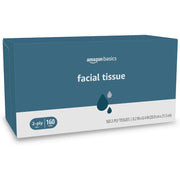 Amazon Basics 2-Ply Facial Tissue, 160 Count