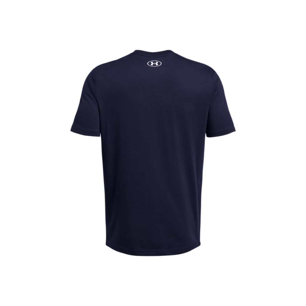Under Armour Men's Sportstyle Logo Short Sleeve T Shirt, (408) Academy / / White, Medium