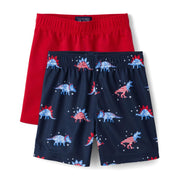 SZ 12-18MTHS, The Children's Place Toddler Boys' Athletic Basketball Shorts, Americana 2-Pack