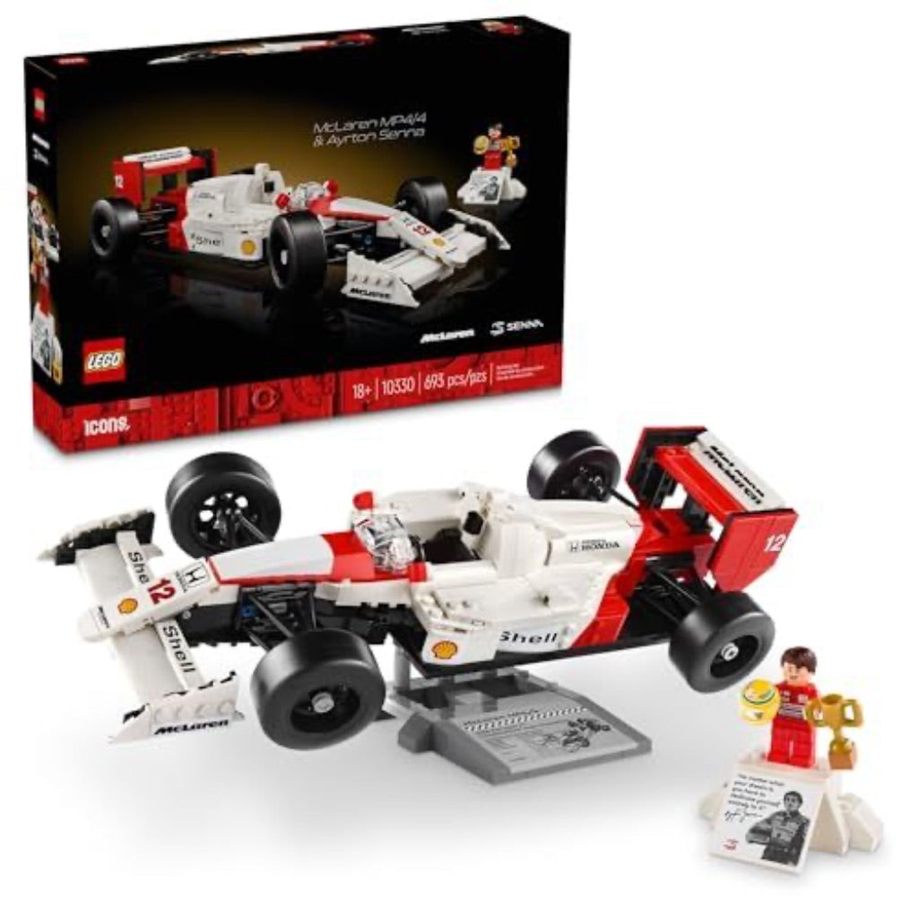LEGO Icons: McLaren Model Car MP4/4 & Ayrton Senna - 693 Pieces (10330)