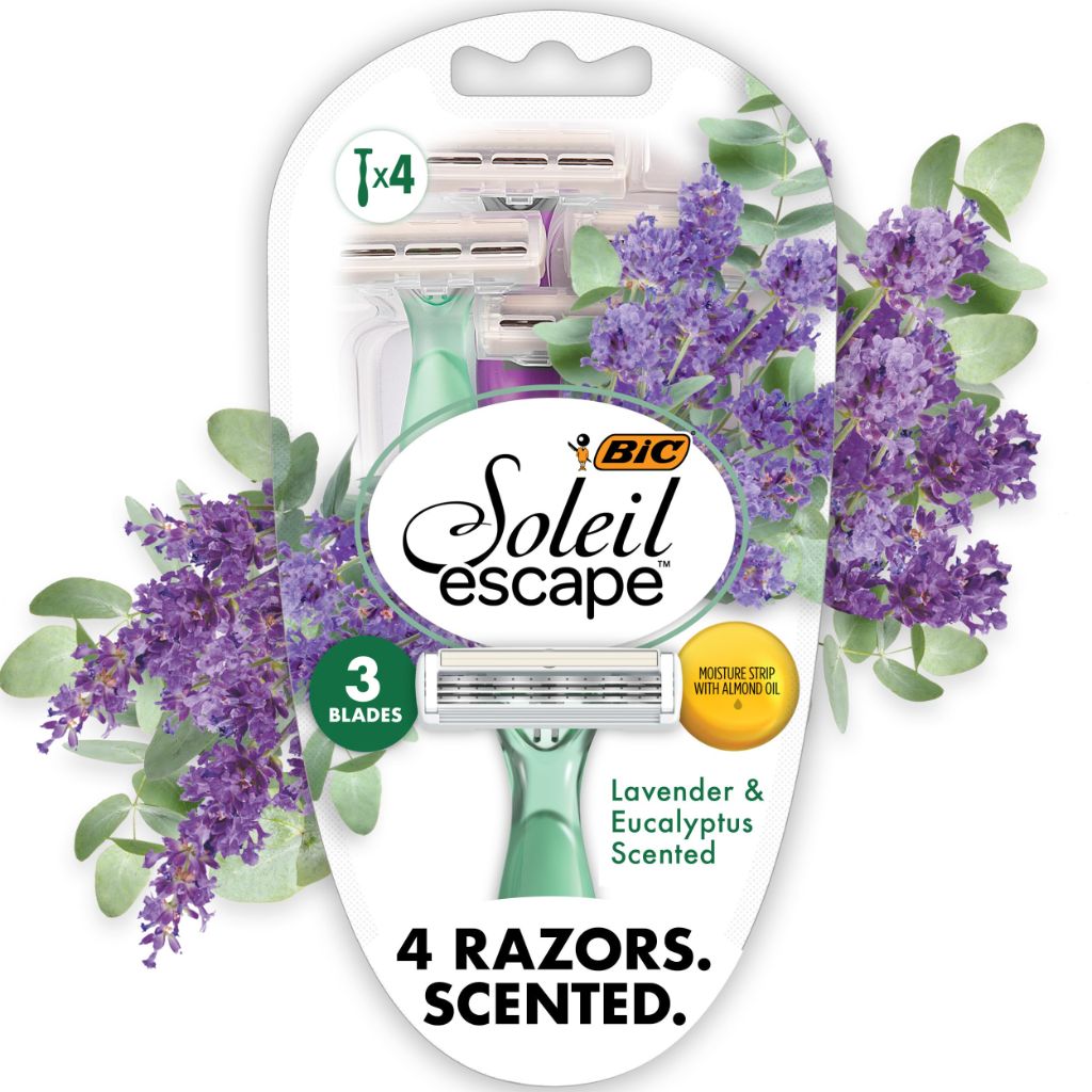 BIC Soleil 3 Escape Scented Women's Disposable Razors - 4 Count
