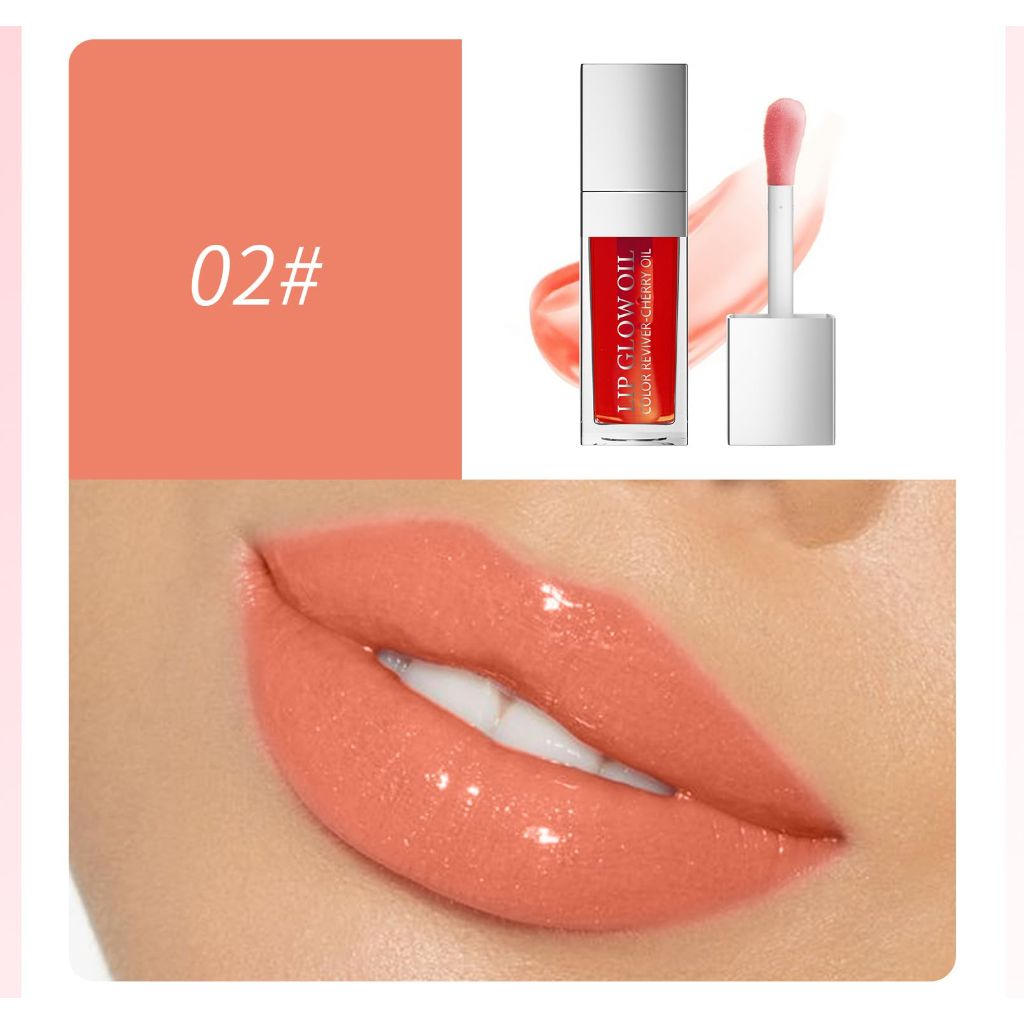 Gavacy Ultimate Luxe Lip Oil Hydrating Fruit-Flavored Oils  (#02, SINGLE)