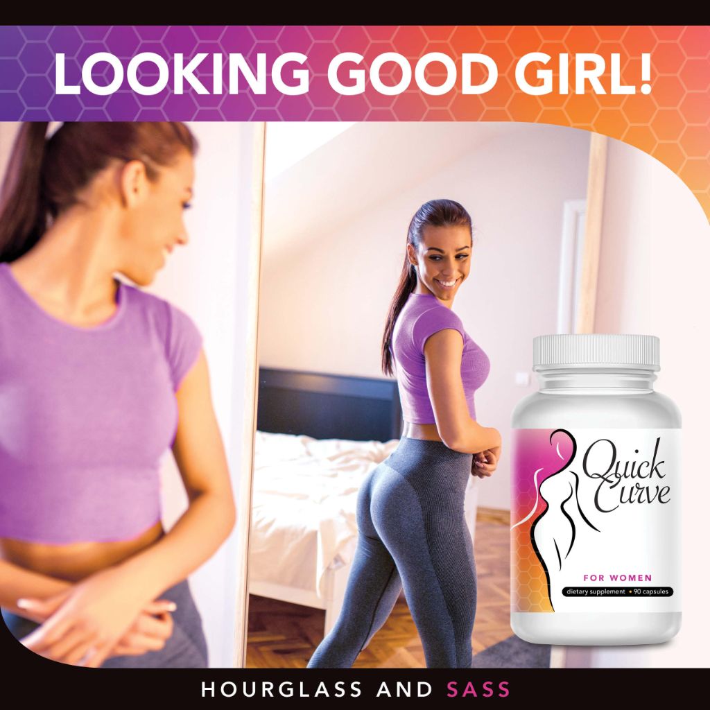 Quick Curve, Female Curve Enhancing Supplement for Fuller HIPS, Thighs, and Bust - 90 capsules