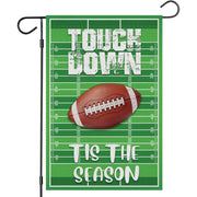 Football Garden Flag 12 x 18 Inch TouchDown Game Day Double Sided Rugby Yard Flag