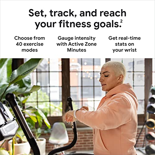 Google Pixel Watch (1stGen) + Fitbit Activity Tacking, Matte Black/Obsidian Band