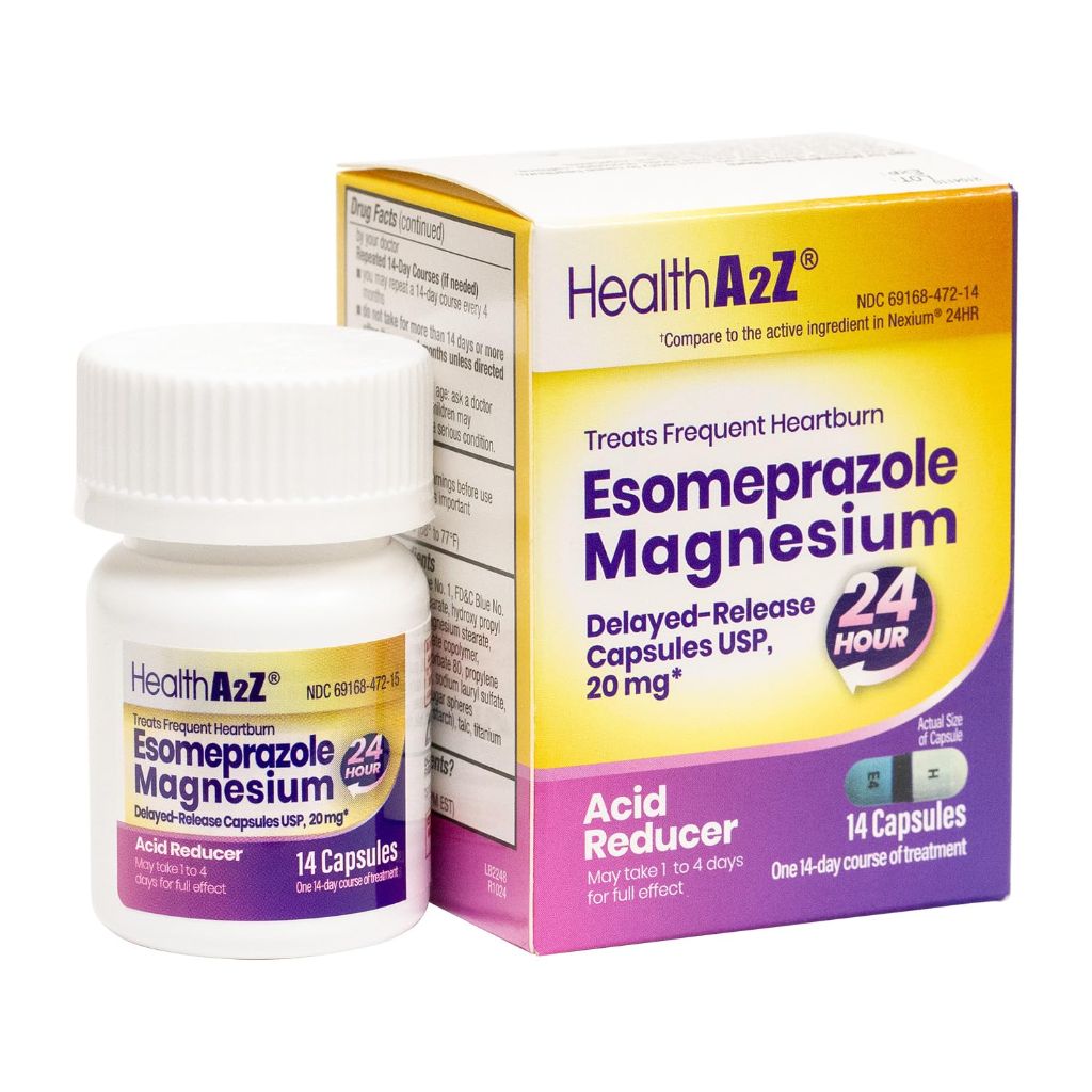 HealthA2Z® Esomeprazole Magnesium 20mg | 14 Counts
