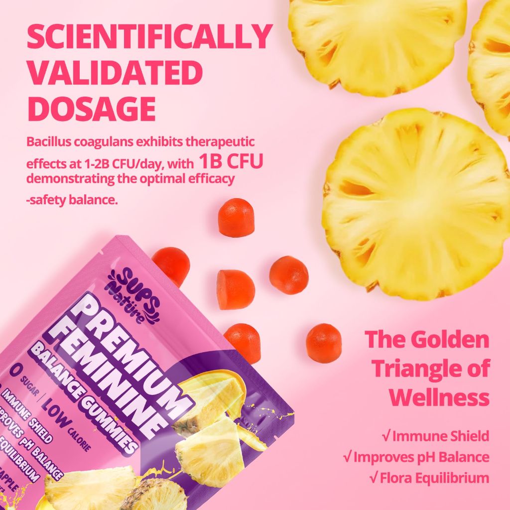 Women's Probiotic Gummies Nutrition Premium Feminine Balance Gummies - 60 Gummies 30 Servings